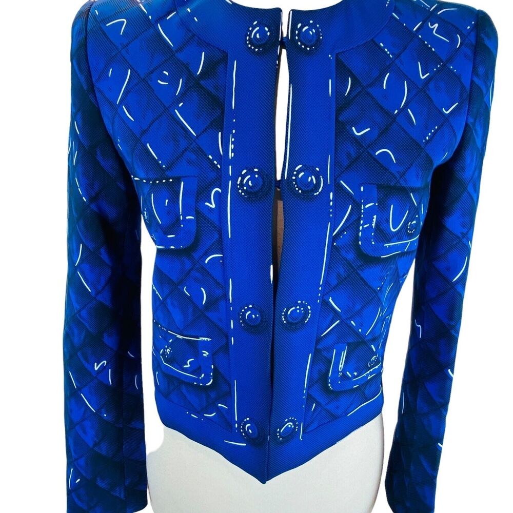 Moschino Double Breasted Blue Blazer - Picture 2 of 4